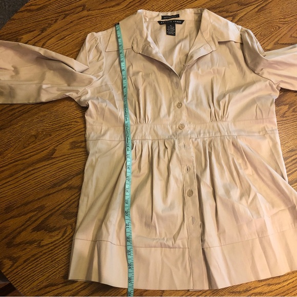 Vintage Y2K Antilia Femme Khaki Button Down Blouse - Picture 11 of 11